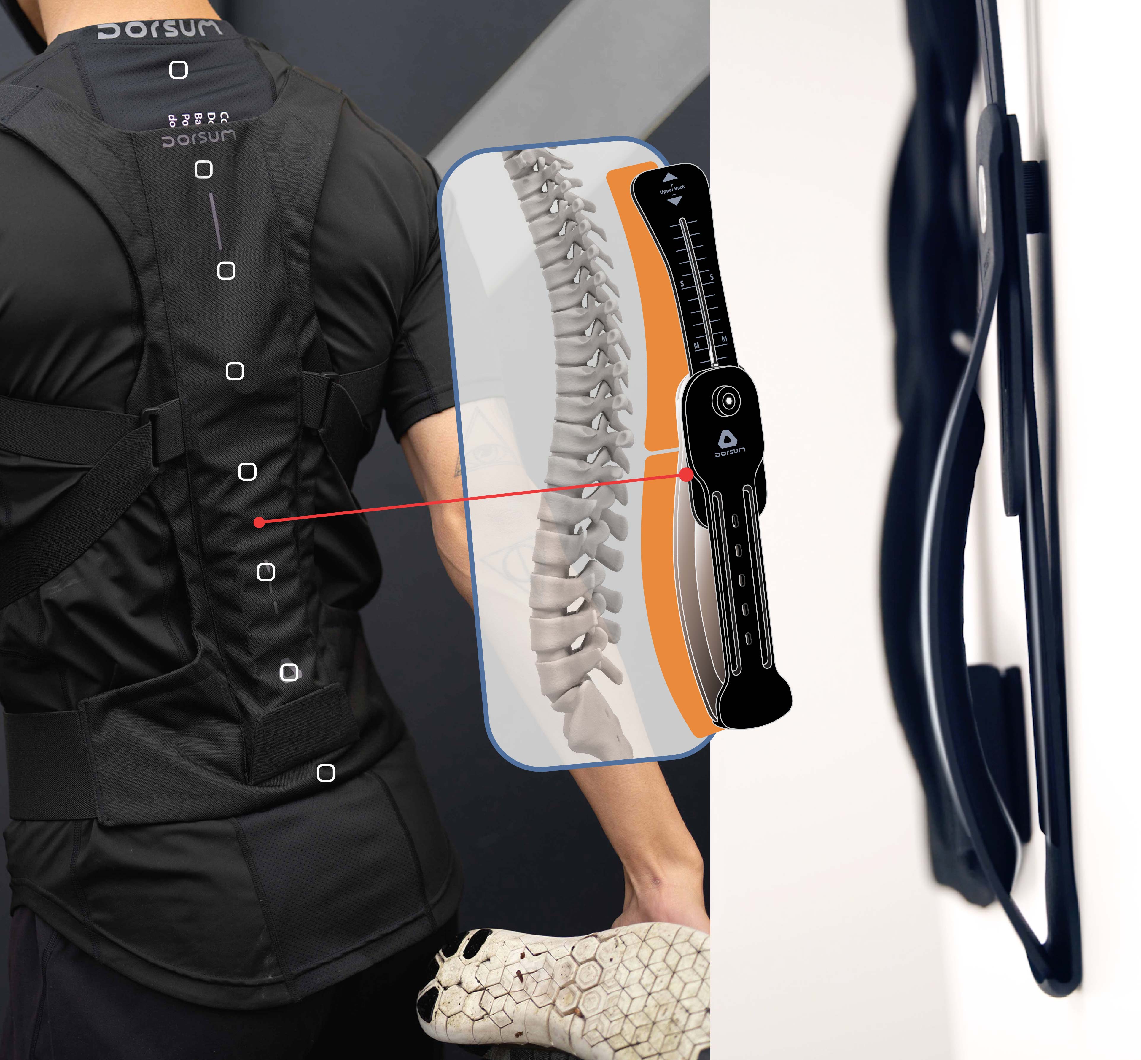 Dorsum Exospine : Flexible Back Support Posture Enhancer – Dorsumtech